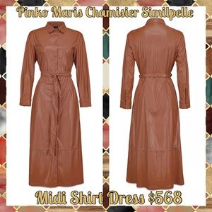 🕊SALE $568 NEW MARIS SIMILPELLE DRESS